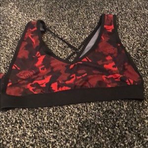 With sports bra